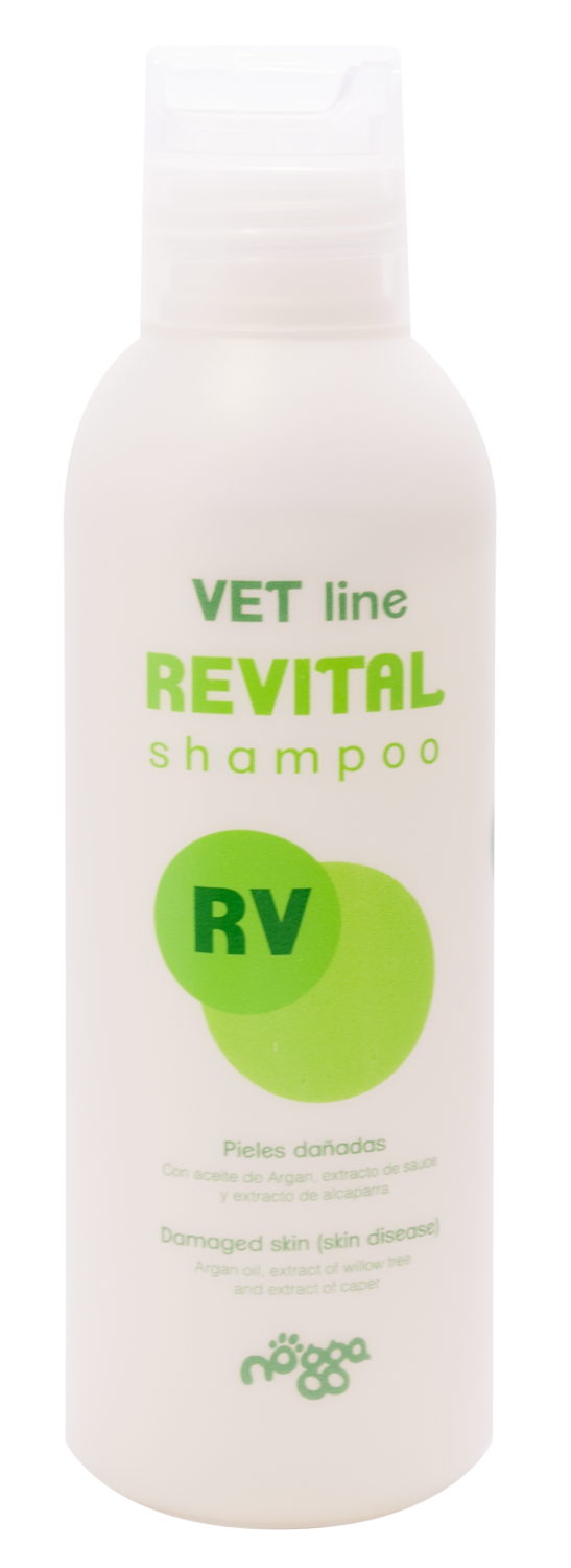 Nogga Vet Line Revital RV Шампунь при бактеріальних і грибкових ураженнях шкіри собак і котів 150 мл