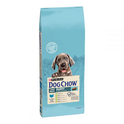 DOG CHOW Puppy Large Breed, З індичкою, Для великих порід, сухий корм 14 кг