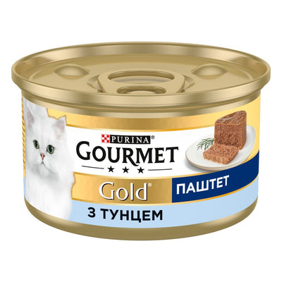 Gourmet Gold, З тунцем, мус, консерва 24×85 г