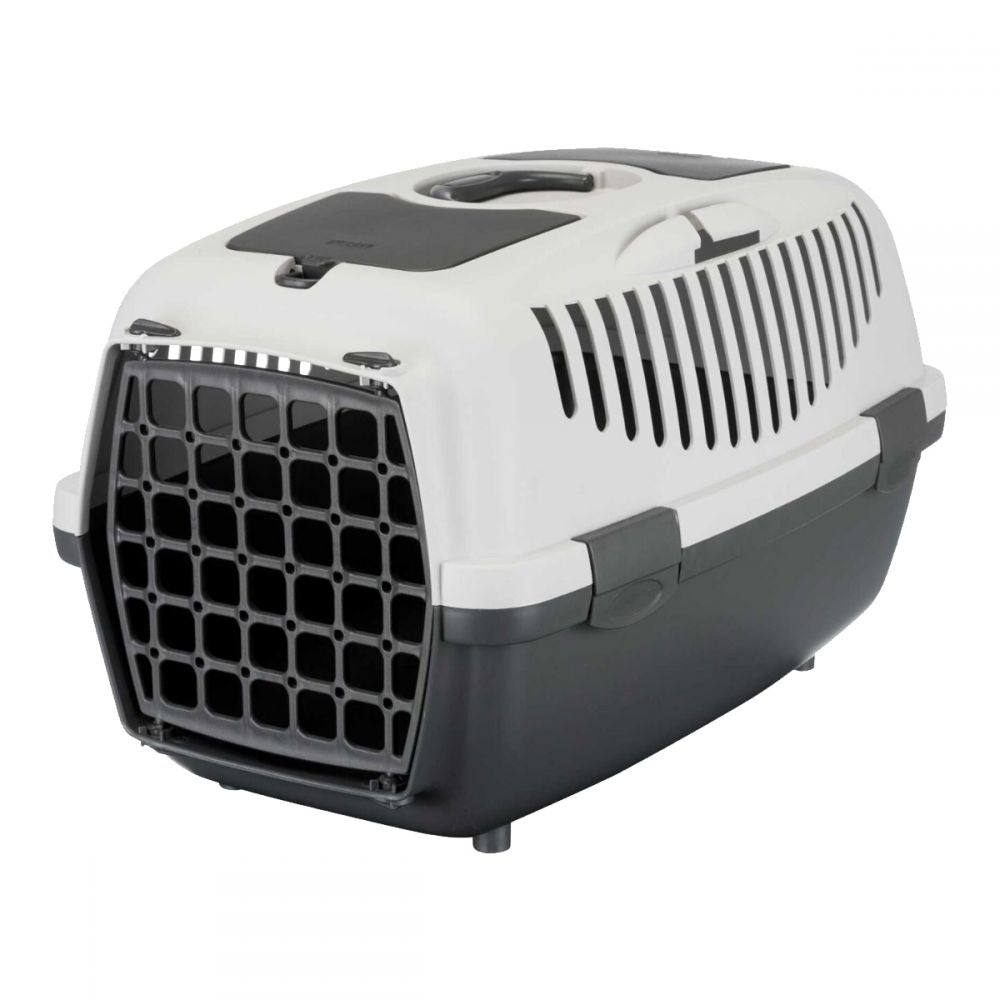 Контейнер-переноска Trixie для собак та котів Capri 2 вагою до 8 кг сіра пластик розмір XS-S 37x34x55 см