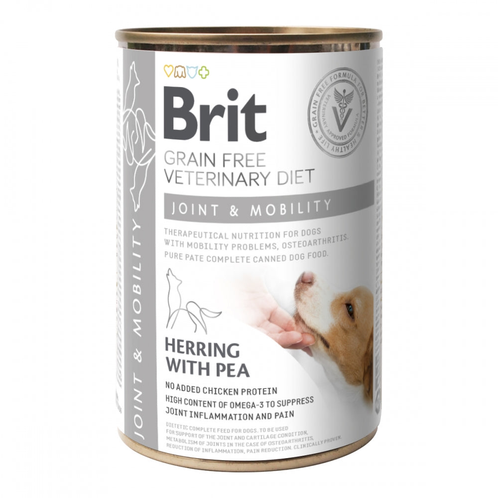 Вологий корм Brit Grain Free Veterinary Diets Joint and Mobility для дорослих собак для підтримки здоров я суглобів з ос