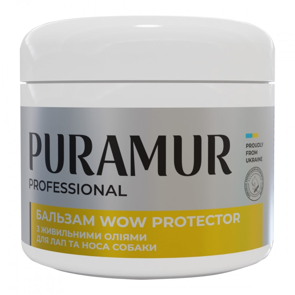 Бальзам PURAMUR WOW Protector для лап та носа собаки з живильними оліями 50 мл
