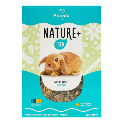 Корм Природа Nature+feed для декоративних кроликів 500 г