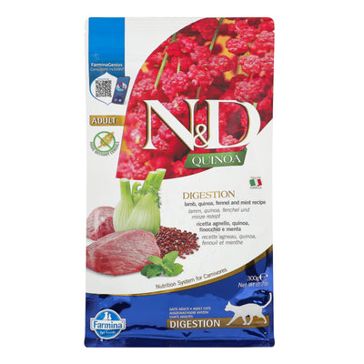 Farmina N&D DIGESTION LAMB & FENNEL ADULT сухий дієтичний корм для котів 300 г