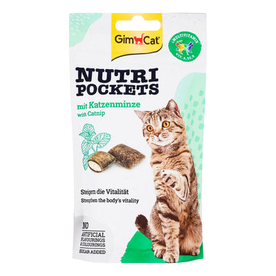 Ласощі GimCat для котів ГімКет Нутрі Покетс Мультивітамін крекери з начинкою з котячою м'ятою 60г