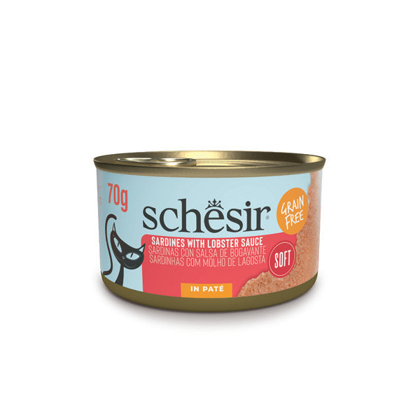 Schesir Grill сардина з лобстером, консерви для котів, банка, 70 г
