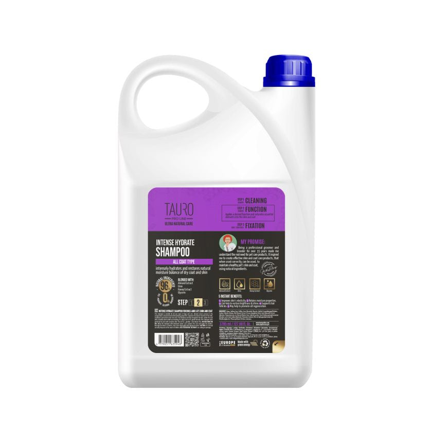 Tauro Pro Line Ultra Natural Care Intense Hydrate Shampoo Інтенсивно зволожувальний шампунь для шерсті та шкіри собак і