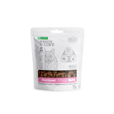 Nature's Protection Superior Care Sterilised Ласощі для стерилізованих котів з птицею, 75 г