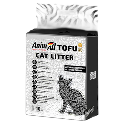 Наповнювач AnimAll TOFU з активованим вугіллям, 10 л