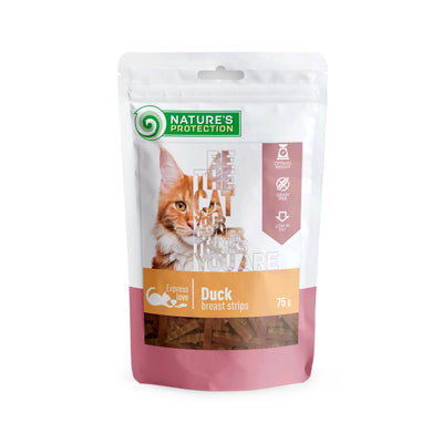 Nature's Protection Duck Breast Strips Ласощі для котів смужки з качиної грудки, 75 г