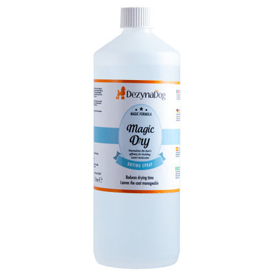 Спрей Dezynadog Magic Dry нейтралізує здатність волосся утримувати молекули води прискорює процес сушіння солодкий фр
