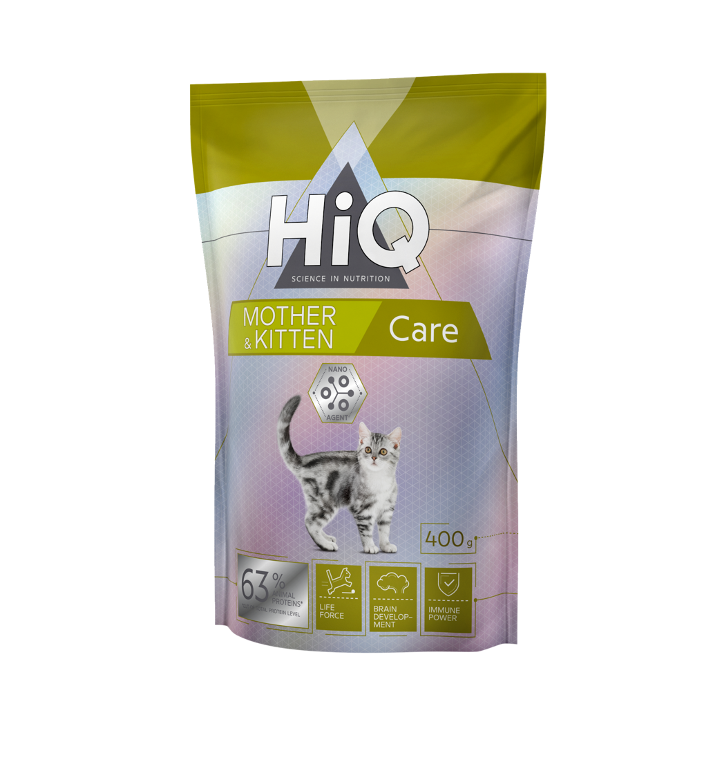 HiQ Kitten and Mother Сare Сухий корм для кошенят віком до 1 року, для вагітних і годуючих кішок, 400 г