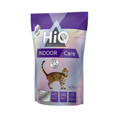 HiQ Indoor Сare Сухий корм для дорослих хатніх кішок, 400 г