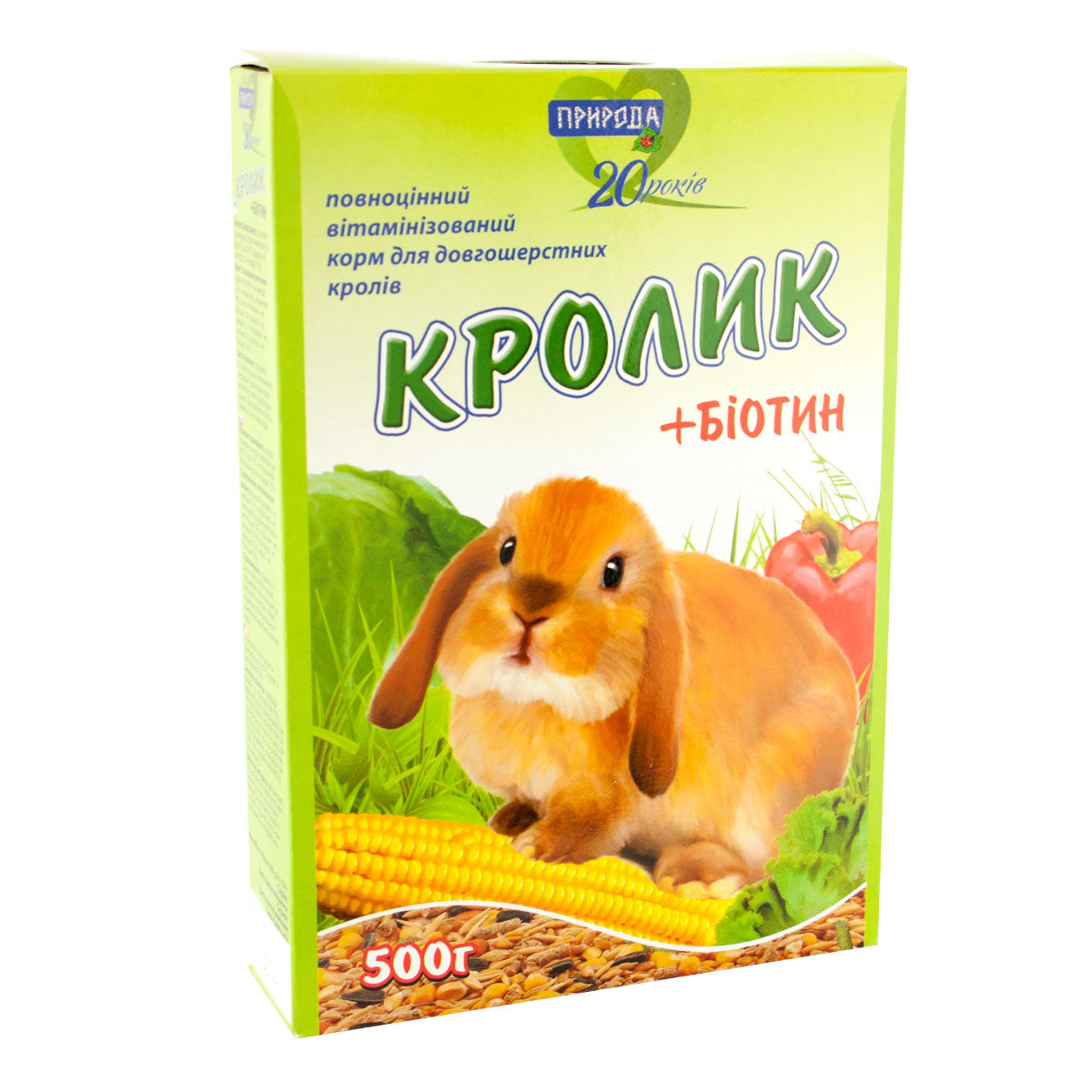 Корм Природа Кролик Біотин для довгошерстих кролів 500 г