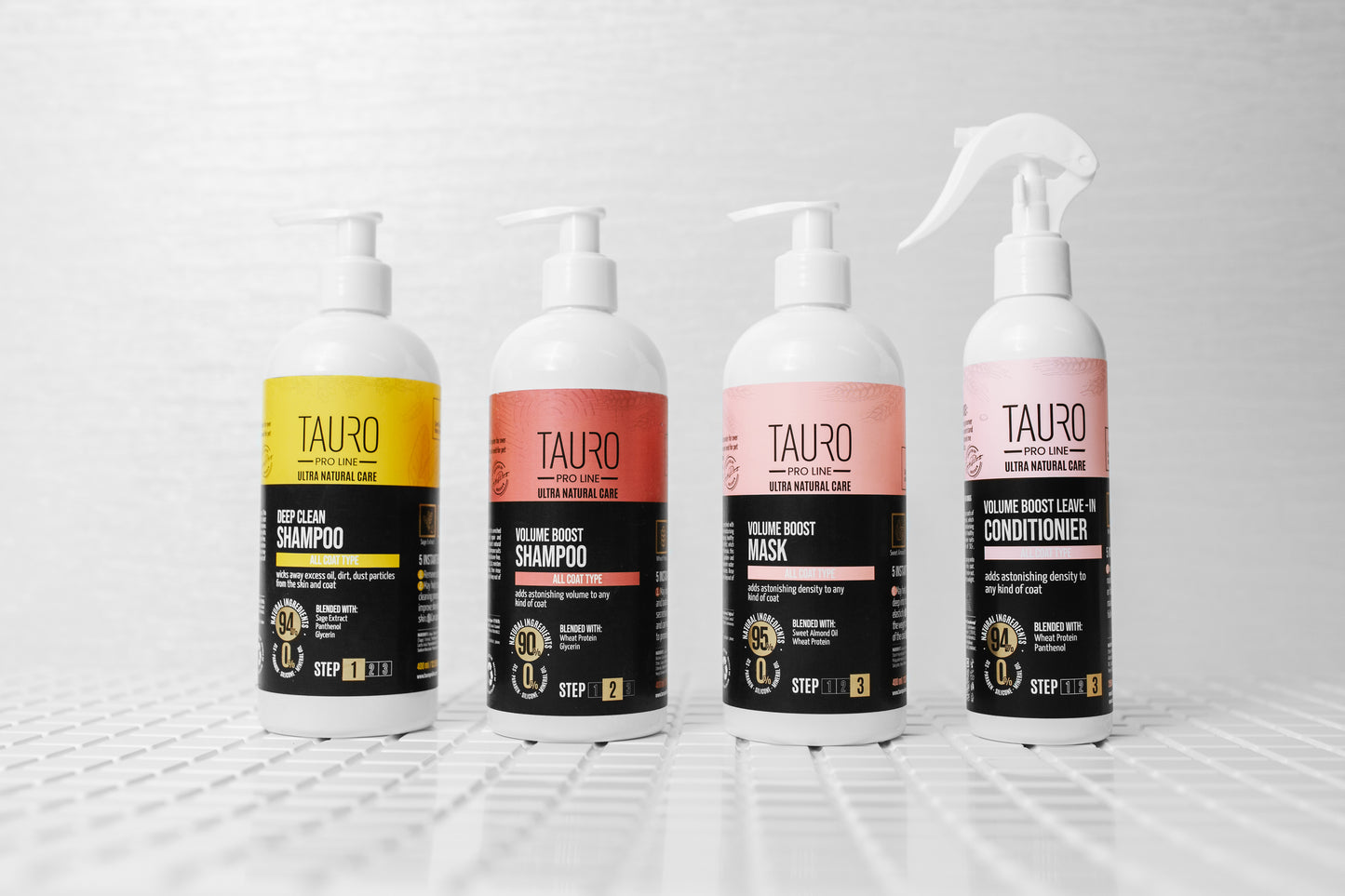 Tauro Pro Line Ultra Natural Care Volume Boost Leave-In Conditionier Незмивний кондиціонер для надання об'єму шерсті соб