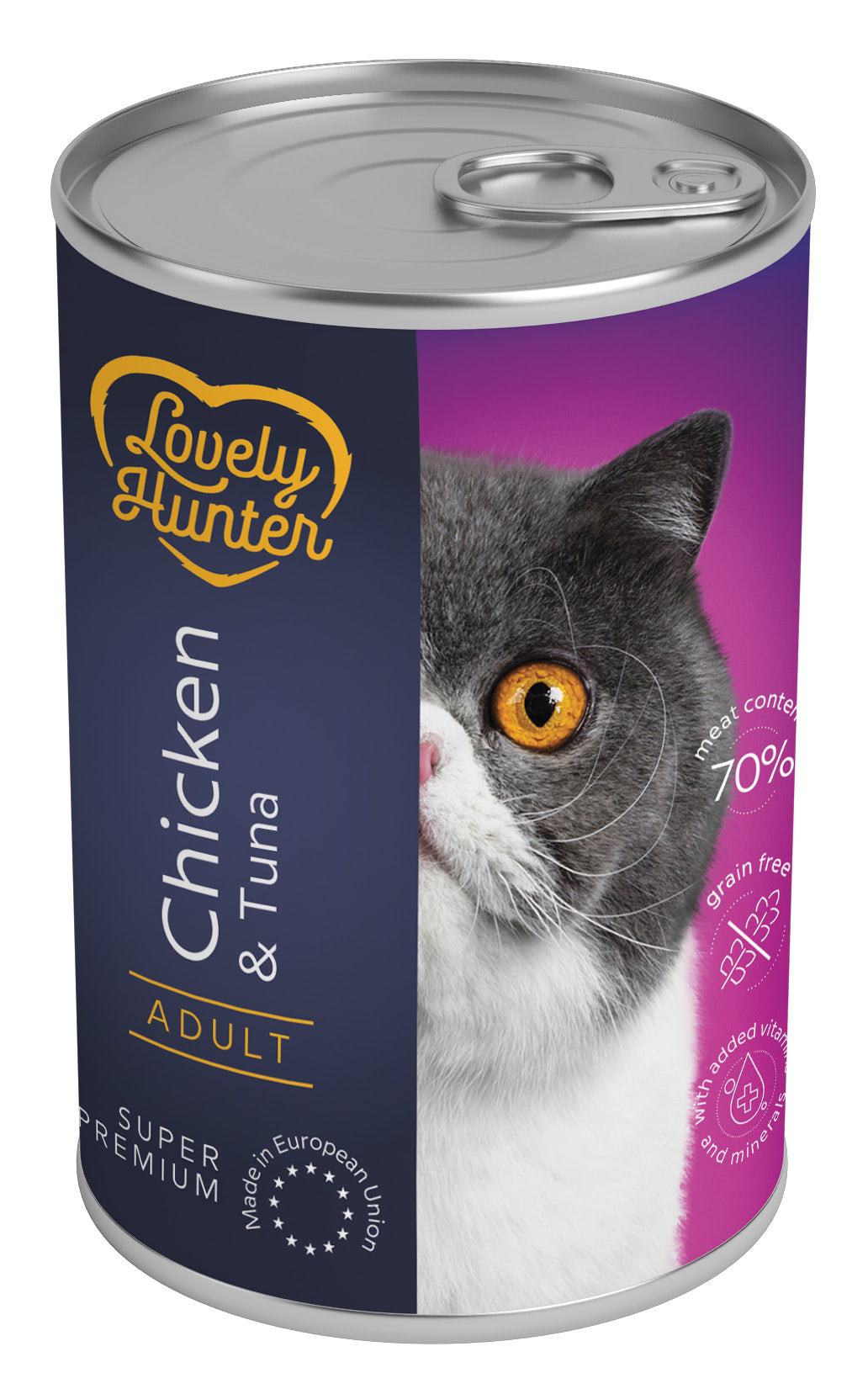 Lovely Hunter Sterilised cats Chicken & Tuna Вологий корм для стерилізованих котів з куркою і тунцем, 400 г