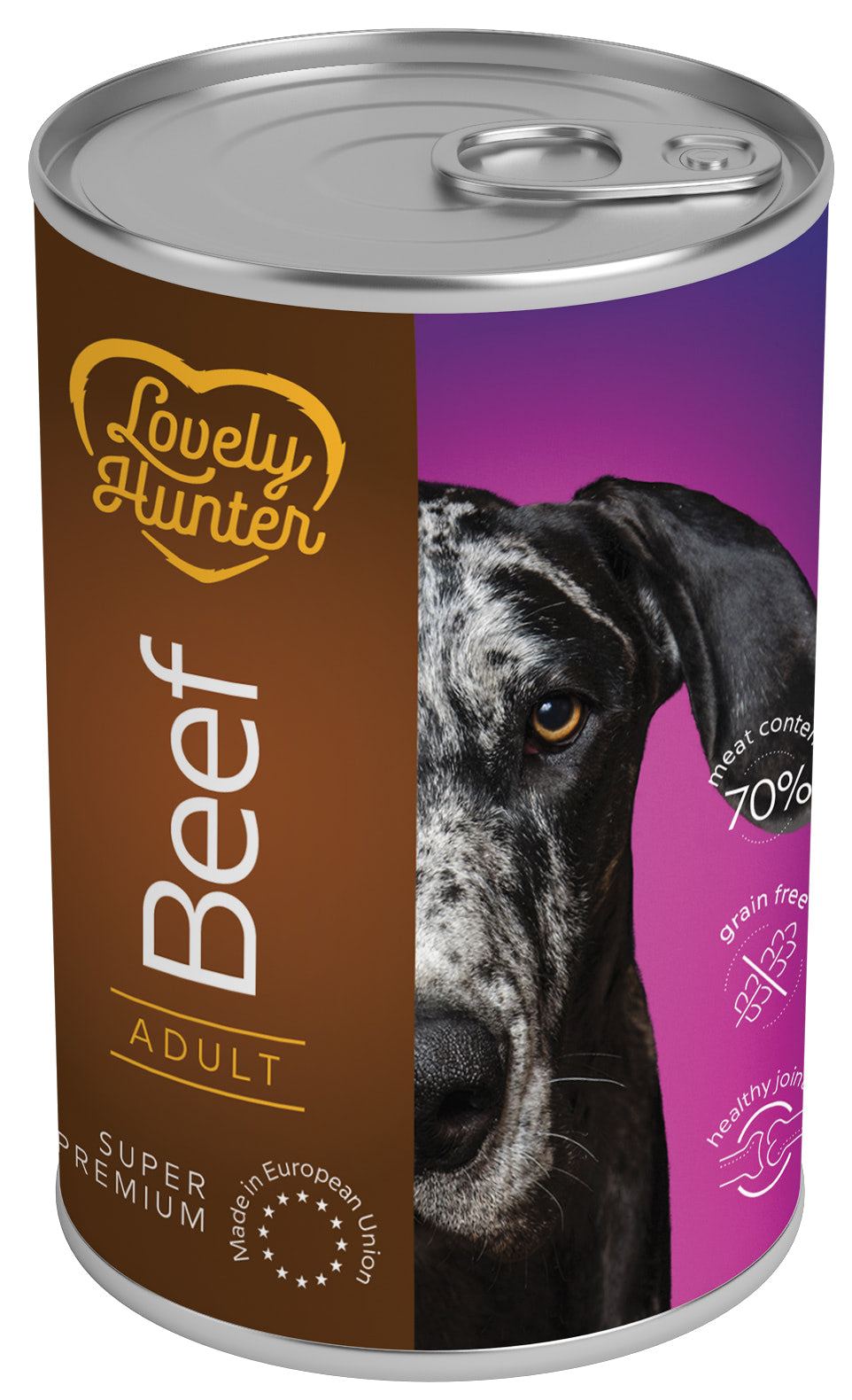 Lovely Hunter Adult Beef Вологий корм для дорослих собак з яловичиною, 400 г