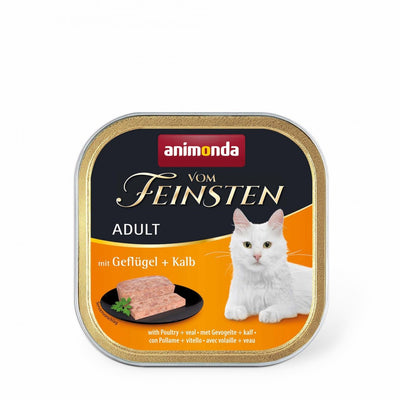 Корм вологий Vom Feinsten Adult with Poultry Veal для котів з птицею і телятиною 100 г