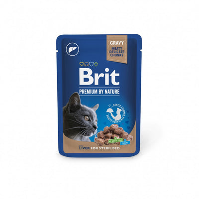 Корм вологий Brit Premium Liver for Sterilised д/стерилізованих котів печінка 100 г