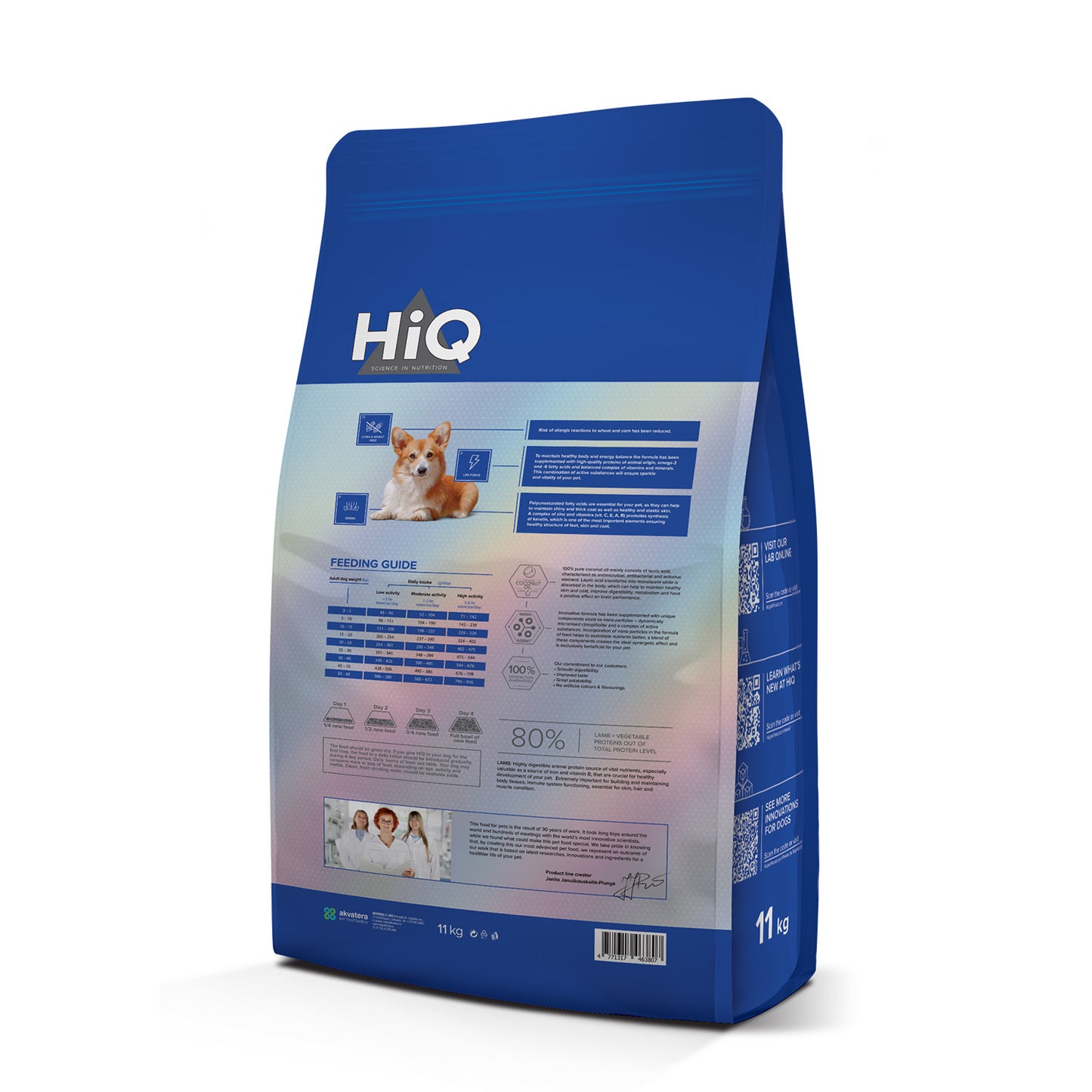 HiQ All Breed Adult Lamb Сухий корм для дорослих собак всіх порід з ягням, 11 кг