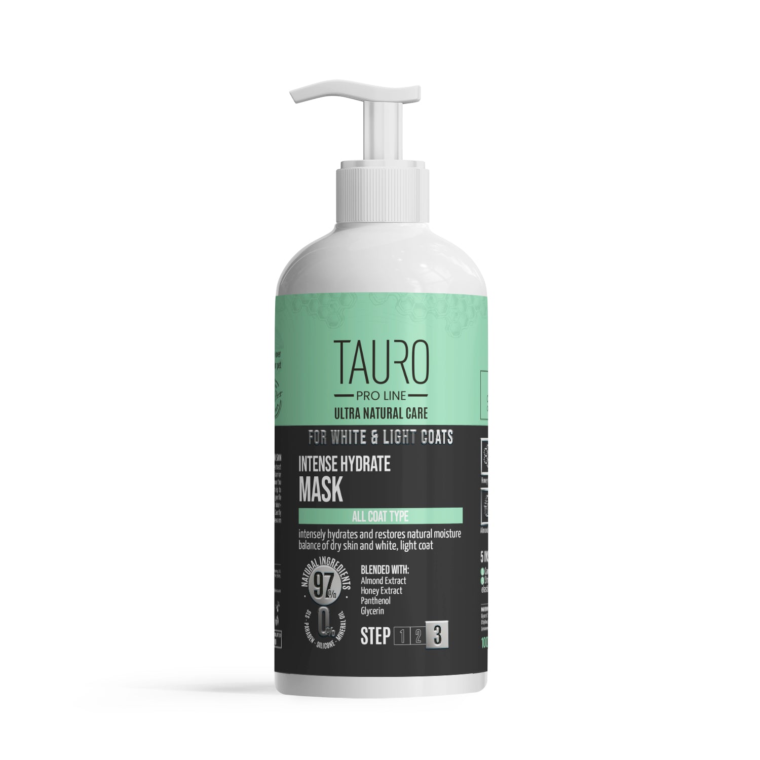 Tauro Pro Line Ultra Natural Care White Coat Intense Hydrate Mask Інтенсивно зволожувальна маска для собак і котів із бі