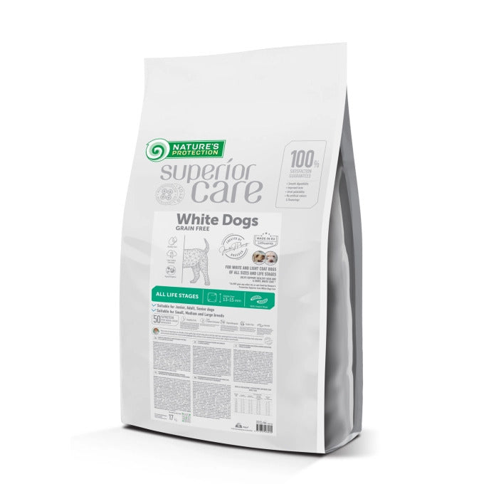 Nature's Protection Superior Care White Dogs Grain Free Insect All Sizes&Life Stages Сухий беззерновий корм для собак ус