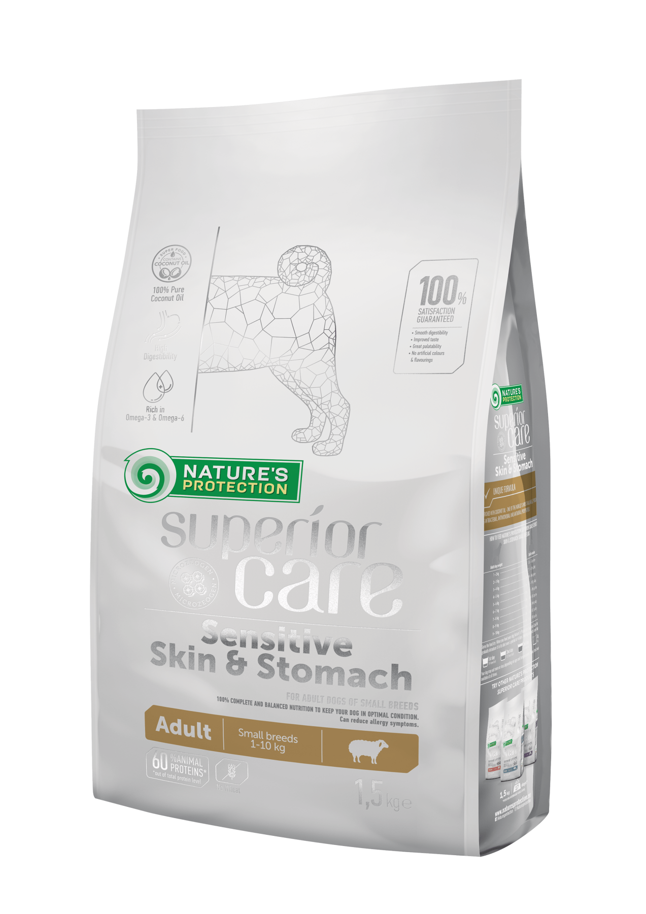 Nature's Protection Superior Care Sensitive Skin&Stomach Adult Small Breeds Сухий корм для дорослих собак малих порід із