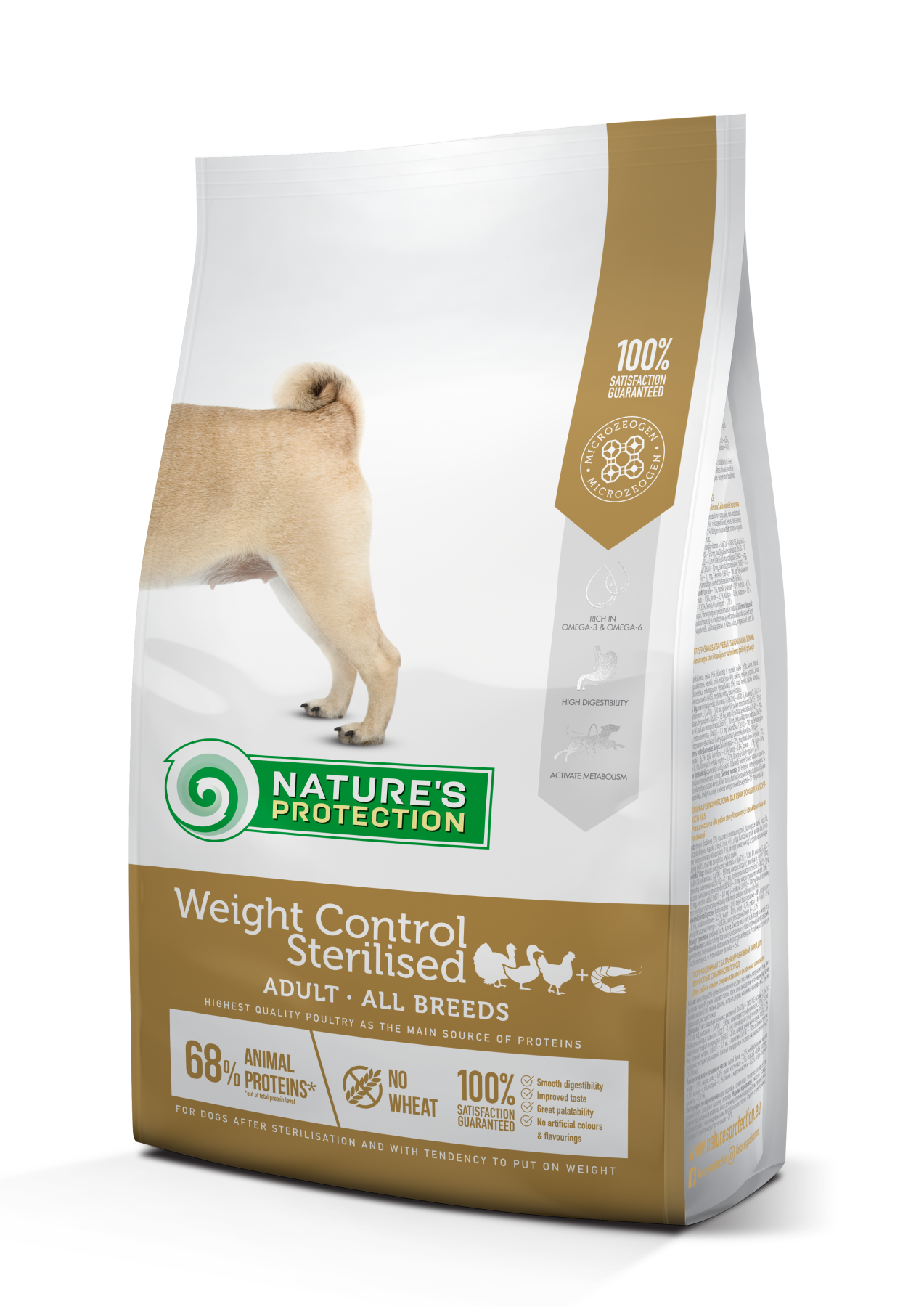 Nature's Protection Weight Control Sterilised Adult All Breeds Сухий корм для дорослих собак схильних до повноти, після 