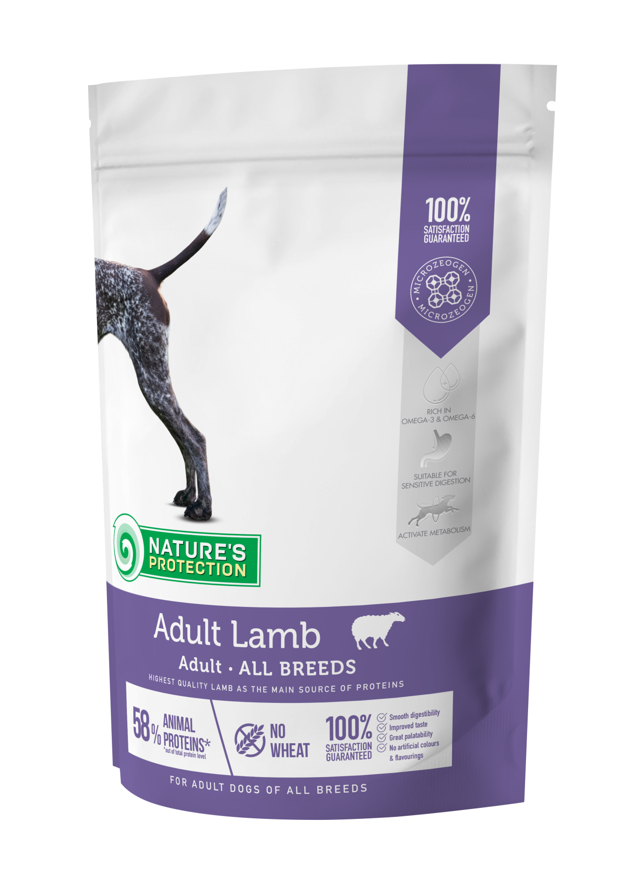 Nature's Protection Lamb Adult All Breeds Сухий корм для дорослих собак усіх порід з ягням, 12 кг