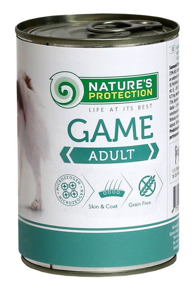 Nature's Protection Adult Game Вологий корм для собак з дичиною, 800 г