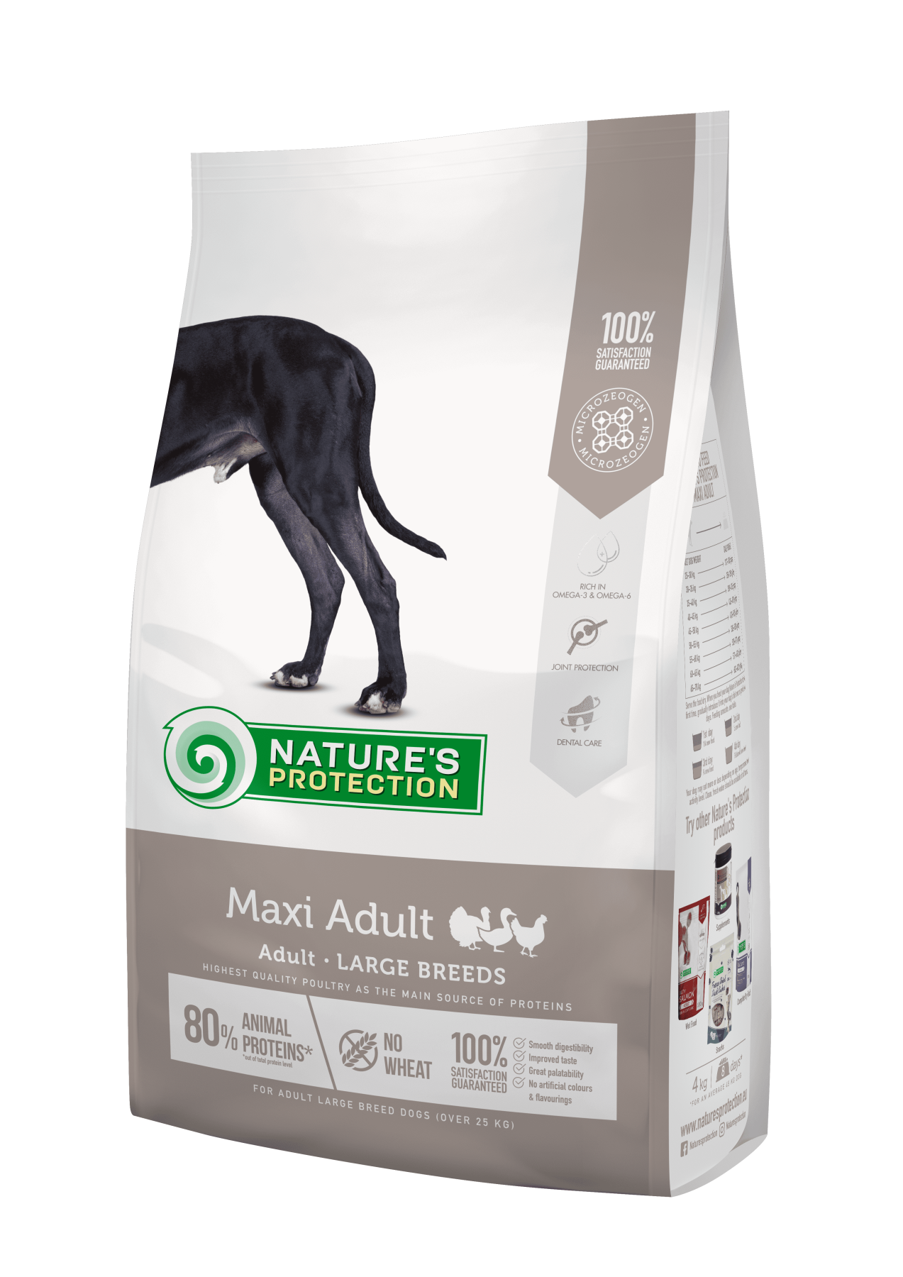 Nature's Protection Maxi Adult Large Breeds Сухий корм для дорослих собак великих порід з м'ясом птиці, 4 кг