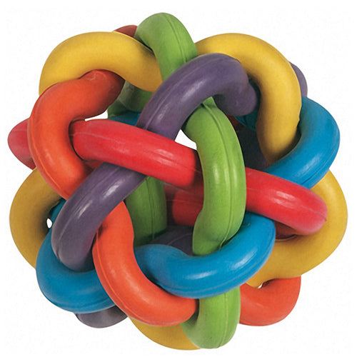 Flamingo Ball Colors плетений гумовий м'яч для собак, 10 см