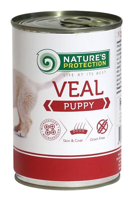 Nature's Protection Puppy Veal Вологий корм для цуценят з телятиною, 800 г