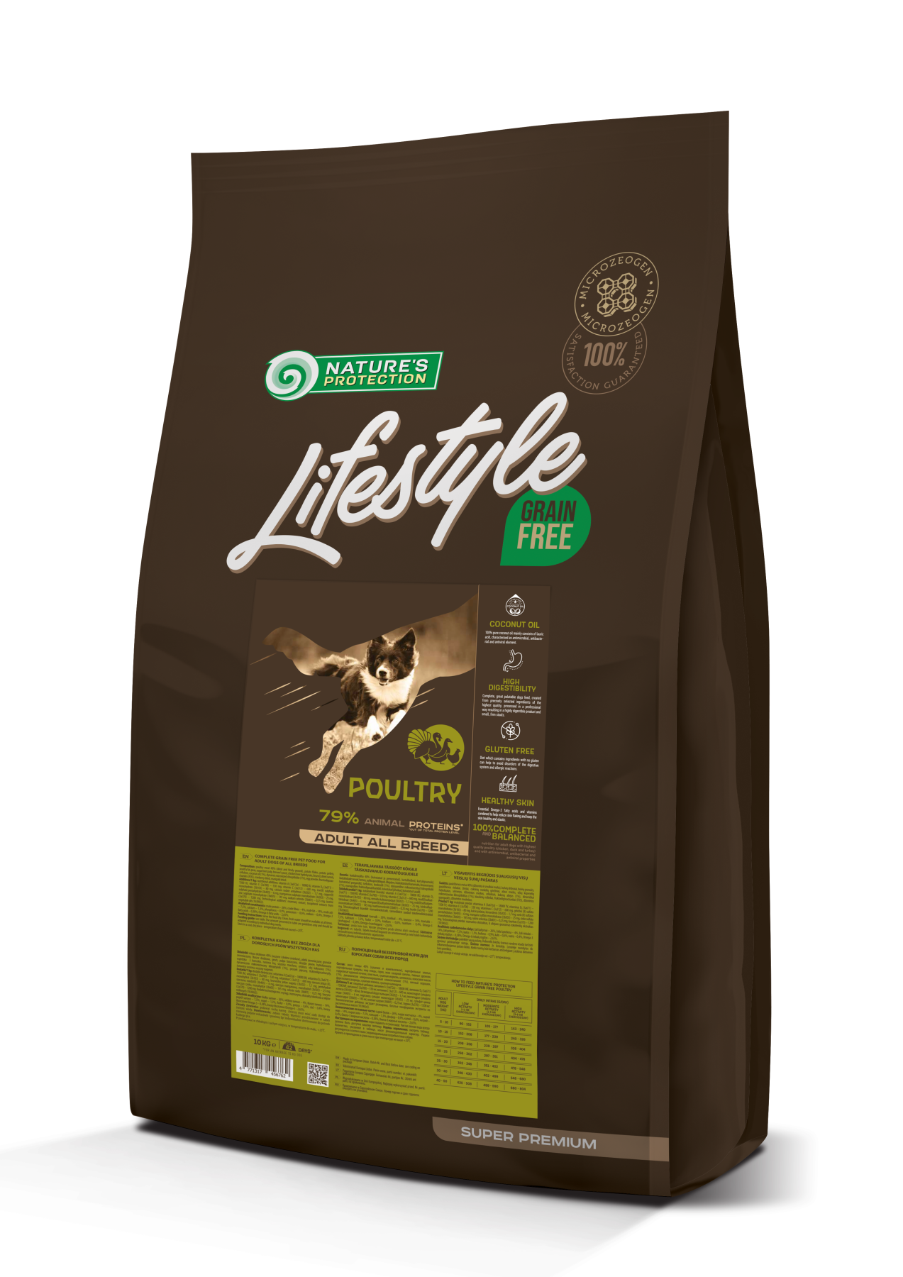 Nature's Protection Lifestyle Grain Free Poultry Adult All Breeds Сухий беззерновий корм для собак усіх порід з м'ясом п