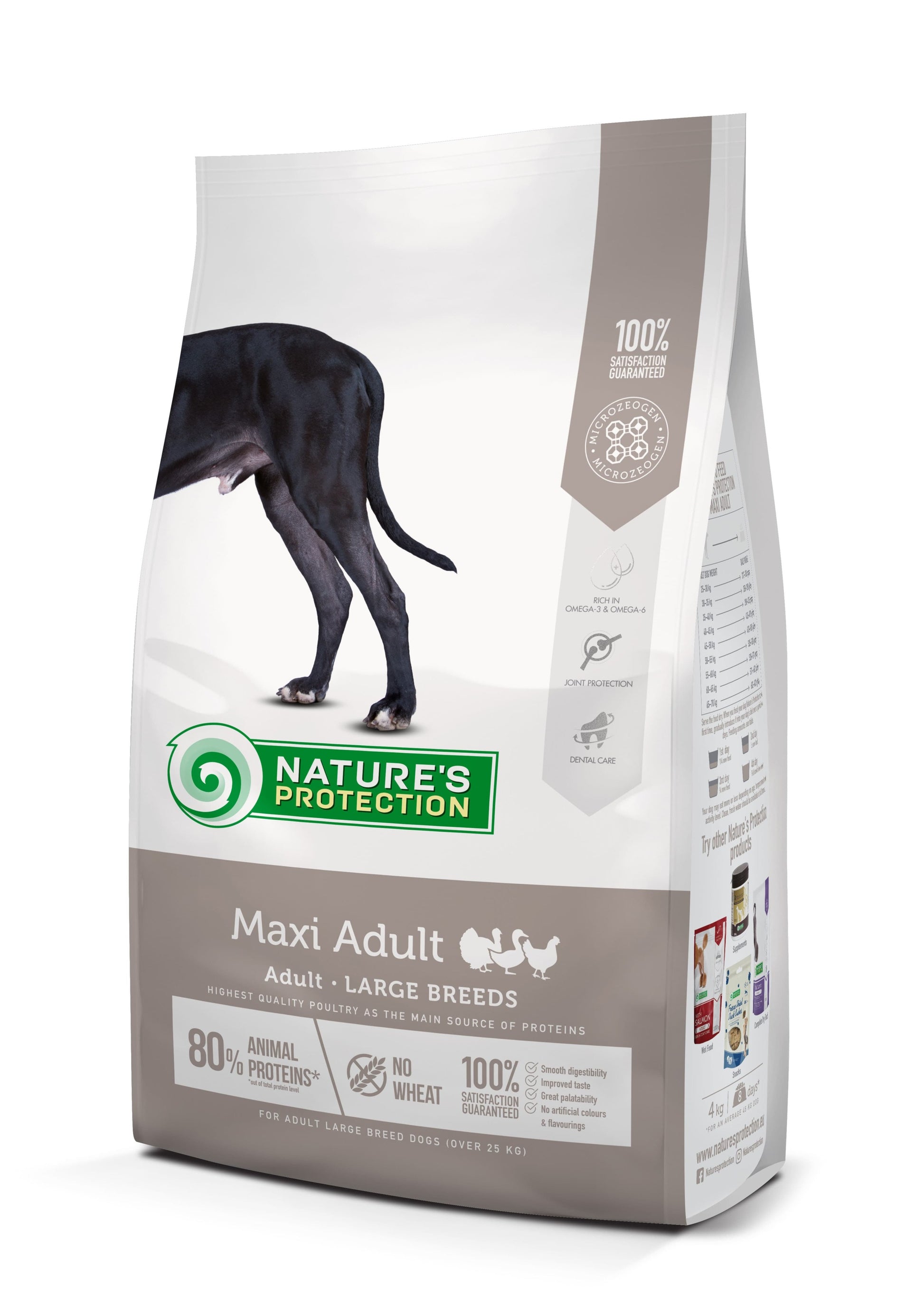 Nature's Protection Maxi Adult Large Breeds Сухий корм для дорослих собак великих порід з м'ясом птиці, 12 кг