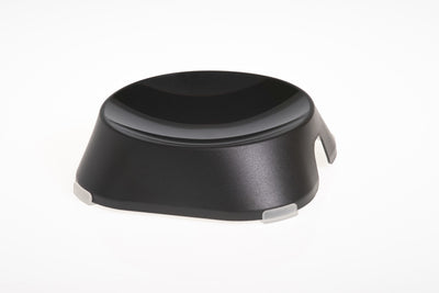 FIBOO пласка миска Flat Bowl, без антиковзких накладок, чорний