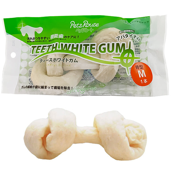 Petz Route Teeth White Gum жувальна кісточка для чищення зубів собак, M, 40 г