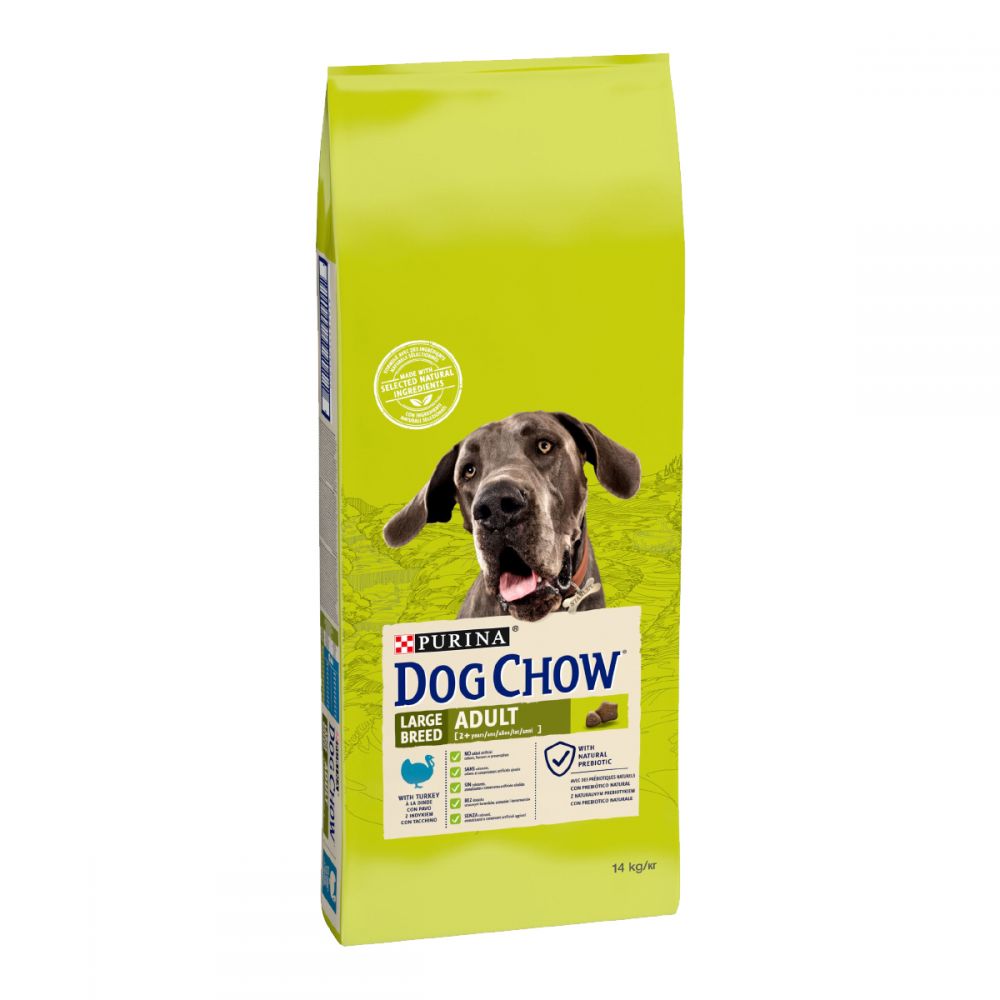 DOG CHOW Large Breed, З індичкою, Для великих порід, сухий корм 14 кг
