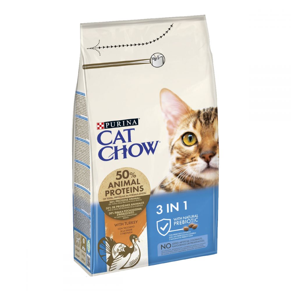 CAT CHOW Feline, 3 в 1, сухий корм/кот 15 кг