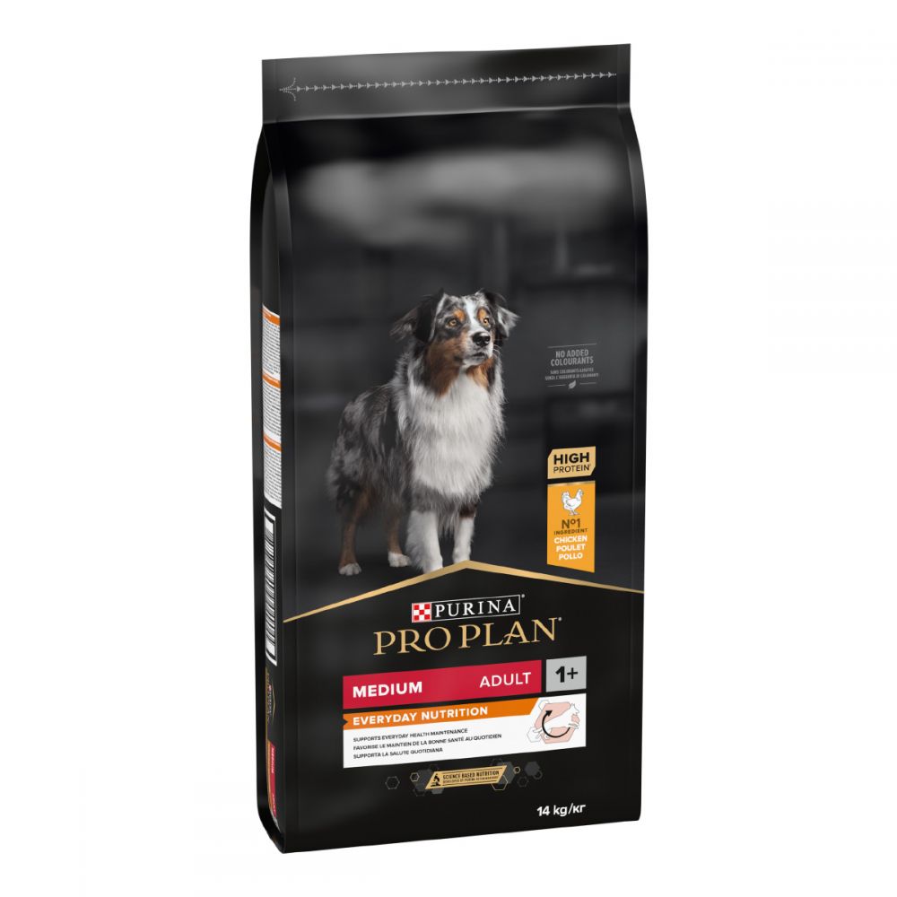 ProPlan Medium, З куркою, Для собак середніх порід, сухий корм, 4×3 кг