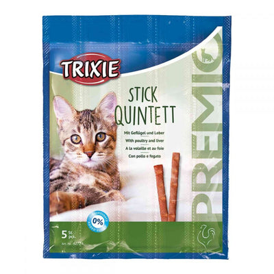 Ласощі Trixie Premio Sticks Quintett with Poultry/Liver для котів палички з домашньою птицею та печінкою 5 г 5 шт