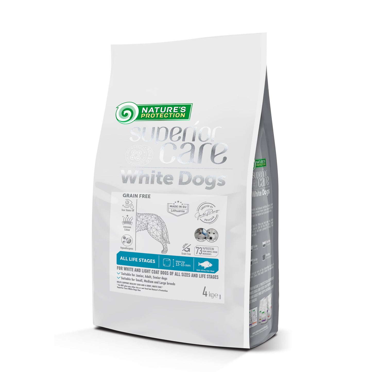 Nature's Protection Superior Care White Dogs Grain Free White Fish All Sizes&Life Stages Сухий беззерновий корм для соба