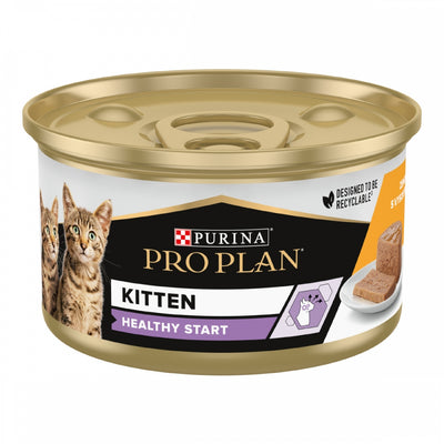 ProPlan Junior, З куркою, Для кошенят, консерва 24×85 г