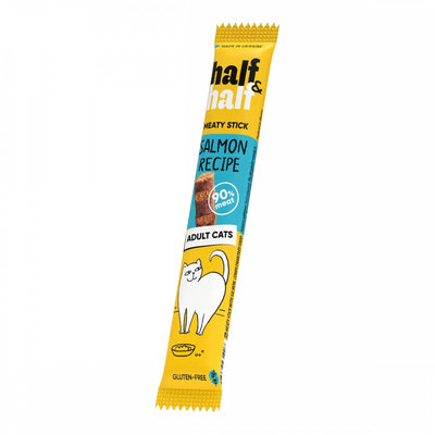 Ласощі HalfHalf м ясна паличка для котів, з лососем 5 г