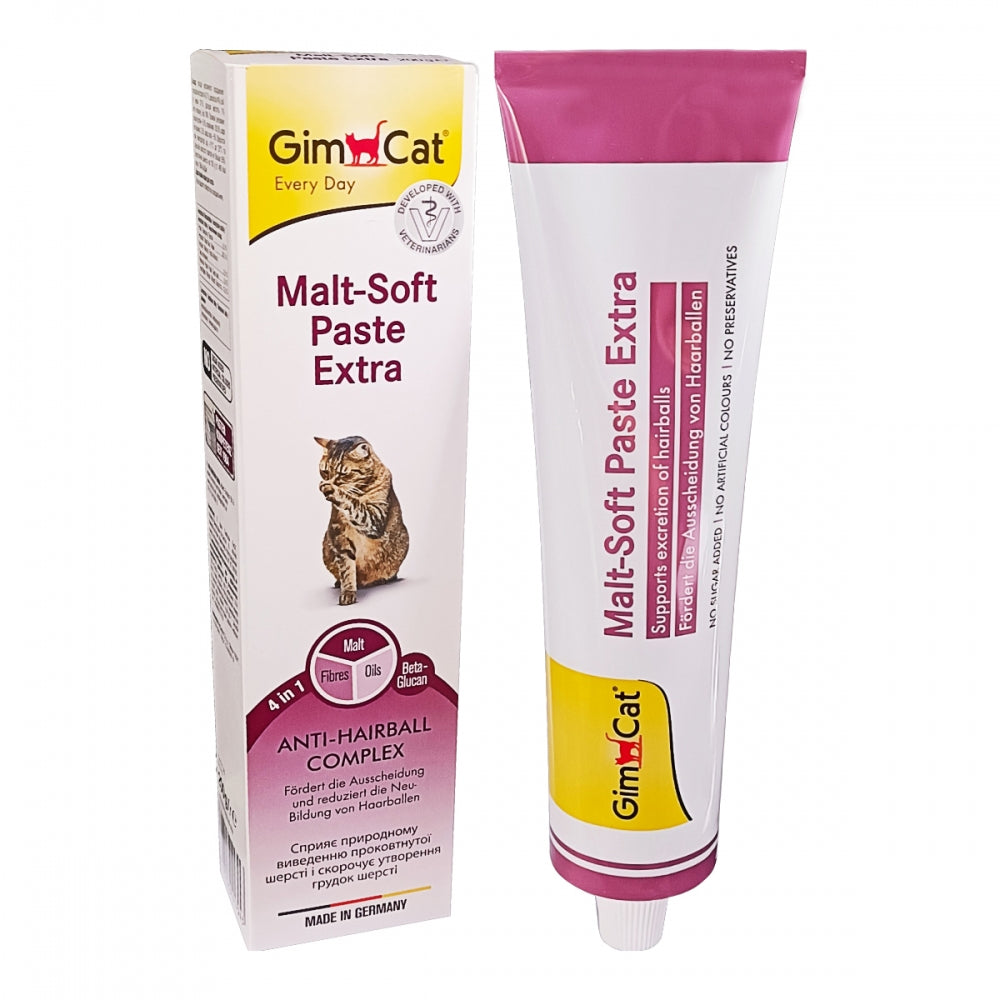 Паста GimCat Every Day Malt-Soft Paste Extra для котів для виведення шерсті зі шлунку 100 г
