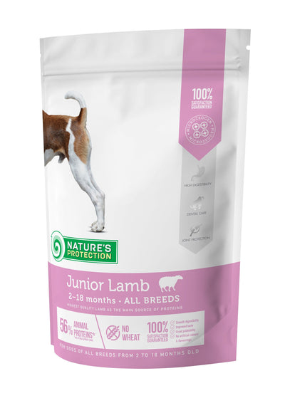 Nature's Protection Junior Lamb All Breeds Сухий корм для цуценят усіх порід з ягням, 500 г