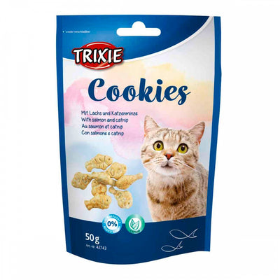 Ласощі Trixie Cookies with Salmon & Catnip для котів печиво з лососем та котячою м’ятою 50 г