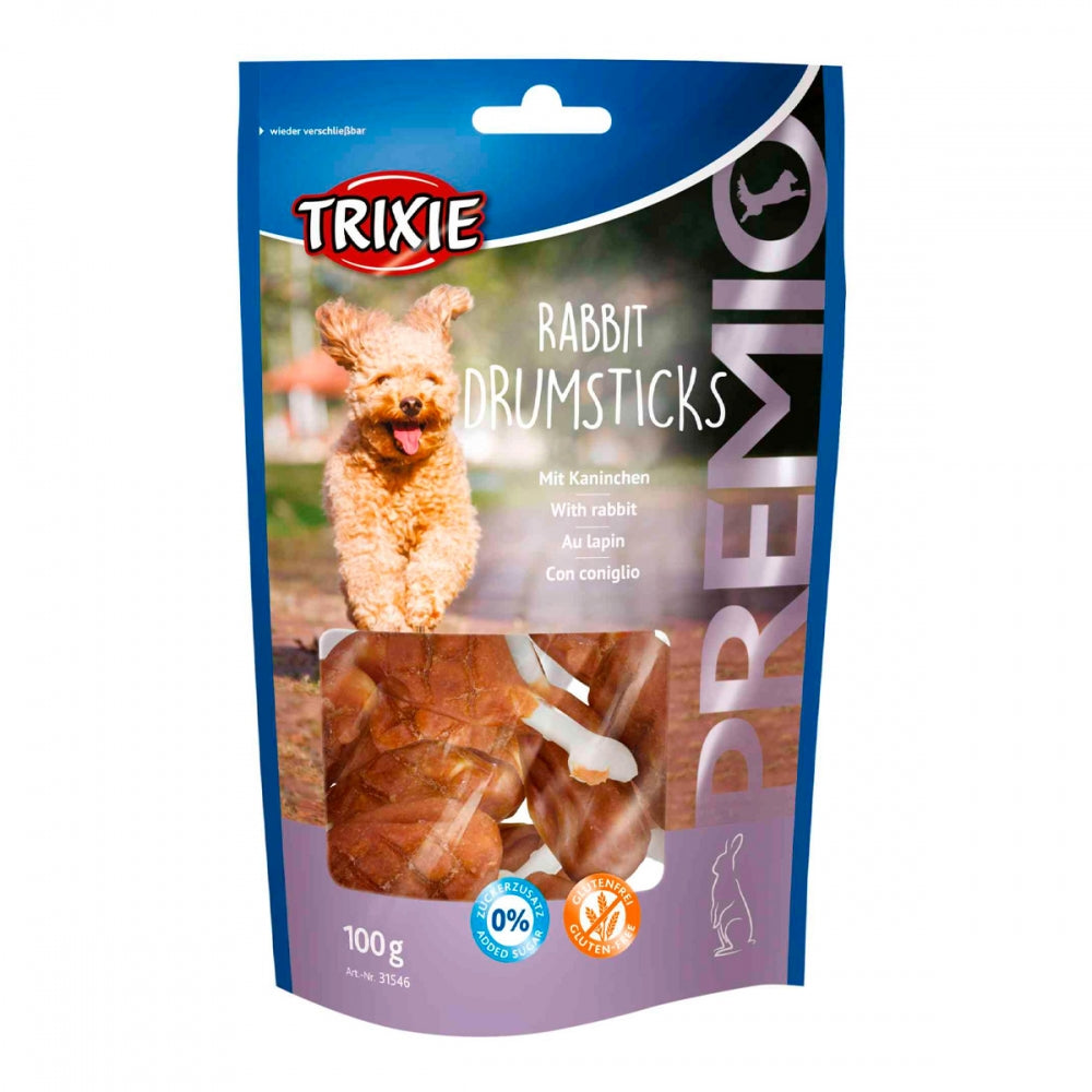 Ласощі Trixie Drumsticks  with Rabbit для собак кісточки з кроликом 100 г 8 шт