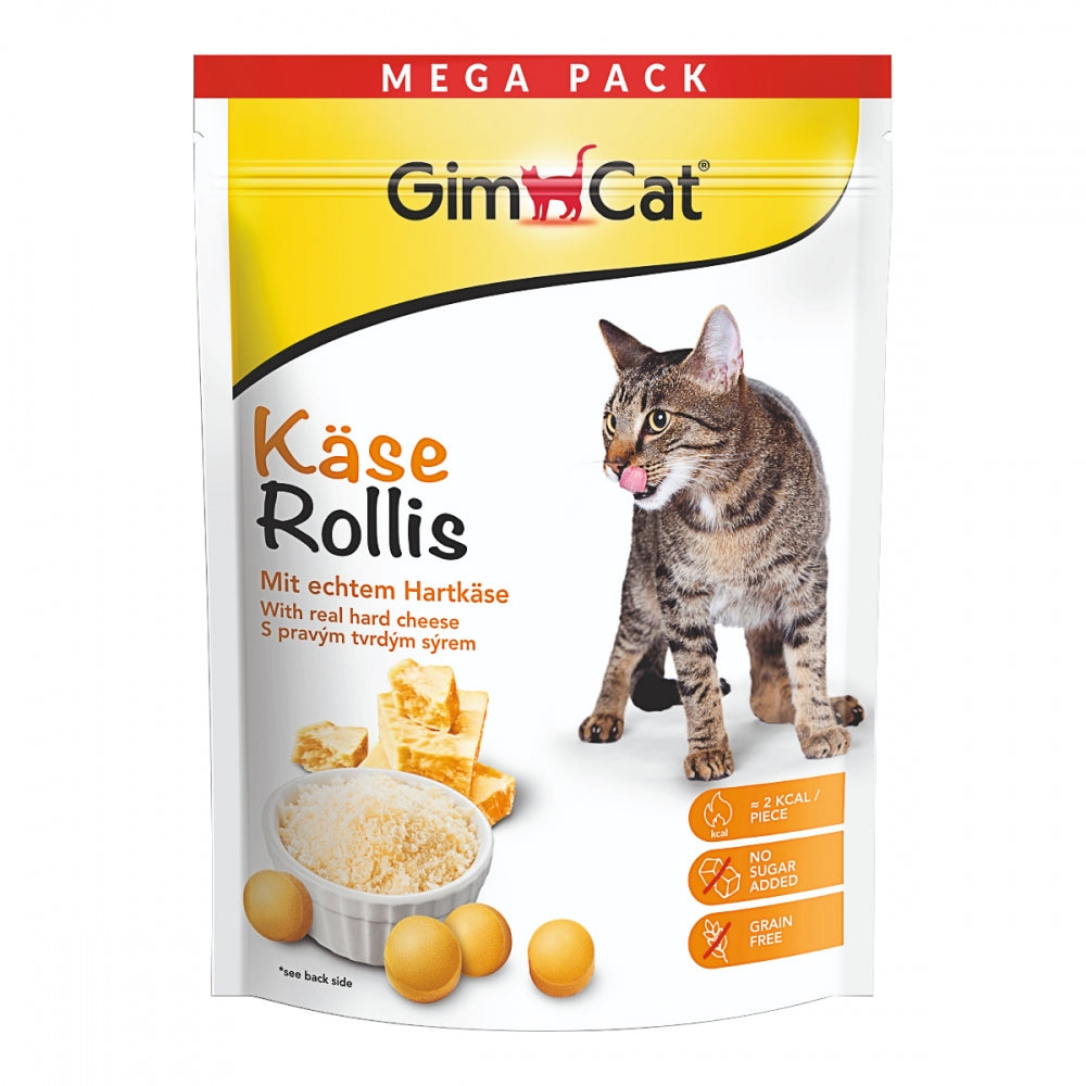 Ласощі GimCat Kase Rollis для котів таблетки з комплексом вітамінів сирні 40 г