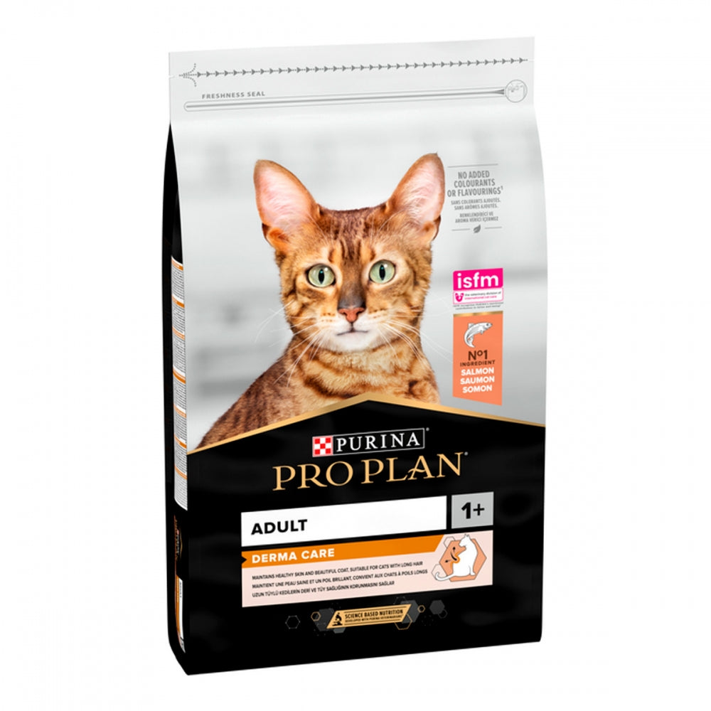 ProPlan Derma Care, З лососем, чутл, шкіра/виведення шерсті, сухий корм/кот10 кг